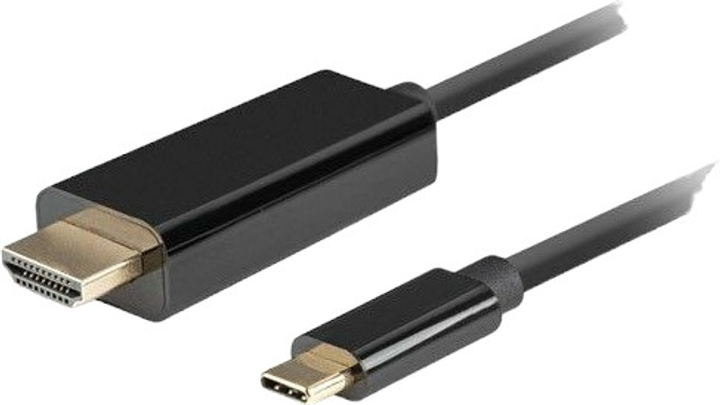 Кабель Lanberg USB-C до HDMI 4 K / 60 Hz 3 m Black (CA-CMHD-10CU-0030-BK) - зображення 1