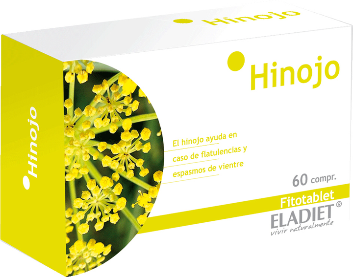 Suplement diety Eladiet Hinojo 330 mg 60 tabletek (8420101215110) - obraz 1
