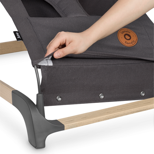 Детский шезлонг Lionelo JUNE GREY STONE - изображение 4