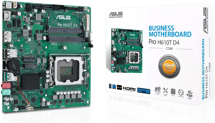 Материнська плата Asus Pro H610T D4-CSM (s1700, Intel H610) - зображення 6