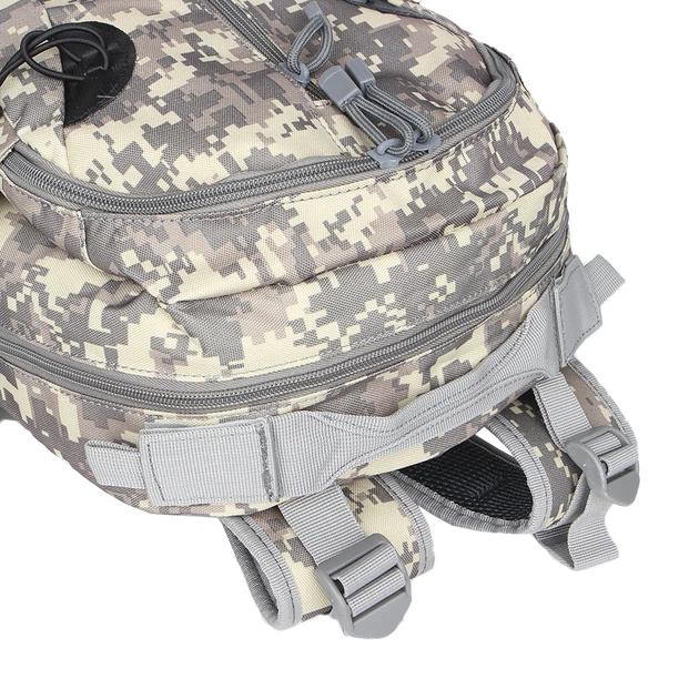 Рюкзак походный AOKALI Outdoor A57 25-30L Camouflage ACU с вентиляцией спины и сеткой для бутылки воды - изображение 4
