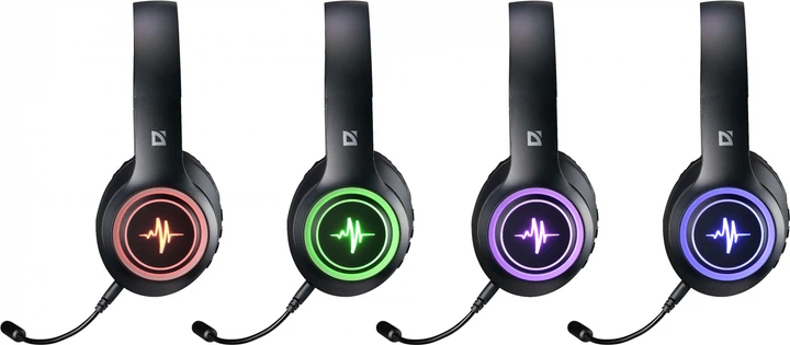 Słuchawki Defender FreeMotion B571 Black LED Bluetooth (4745090822472) - obraz 4