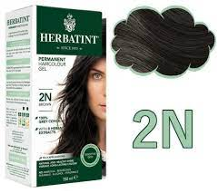 Гель-фарба для волосся з окислювачем Herbatint 2N Brown 150 мл (8016744805070) - зображення 1