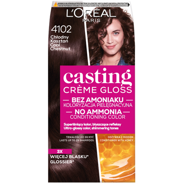 Краска для волос L'Oreal Paris Casting Creme Gloss 4102 холодный каштан ...