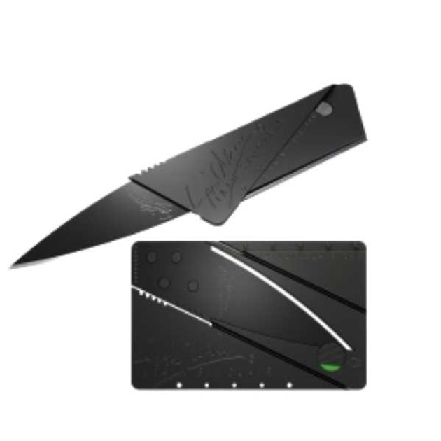 Складной портативный нож Sinclair Card Sharp в виде кредитки в подарочной упаковке,черный - изображение 2