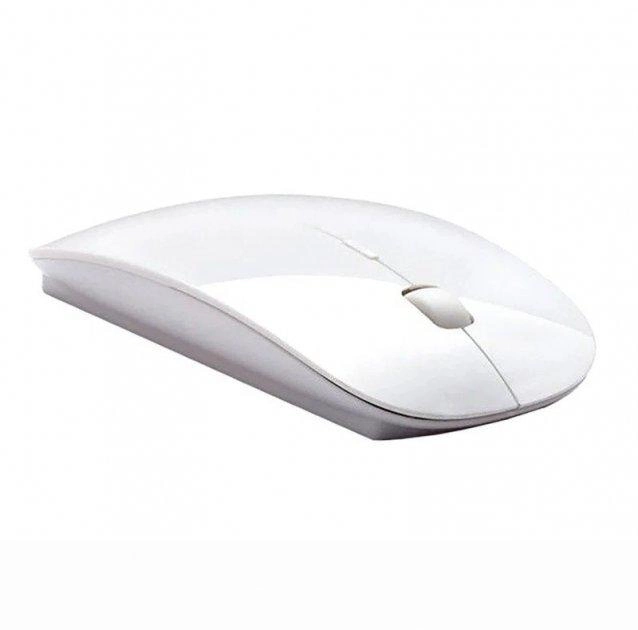 Мышь беспроводная тонкая Wireless Mouse G-132 белая - изображение 3