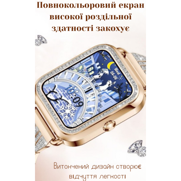 Смарт-годинник Smart Watch DTX - Pro MAX голосовий помічник тонометр дисплей 1.59 дюйма два ремінці золотий (DTX 0174387) - зображення 3