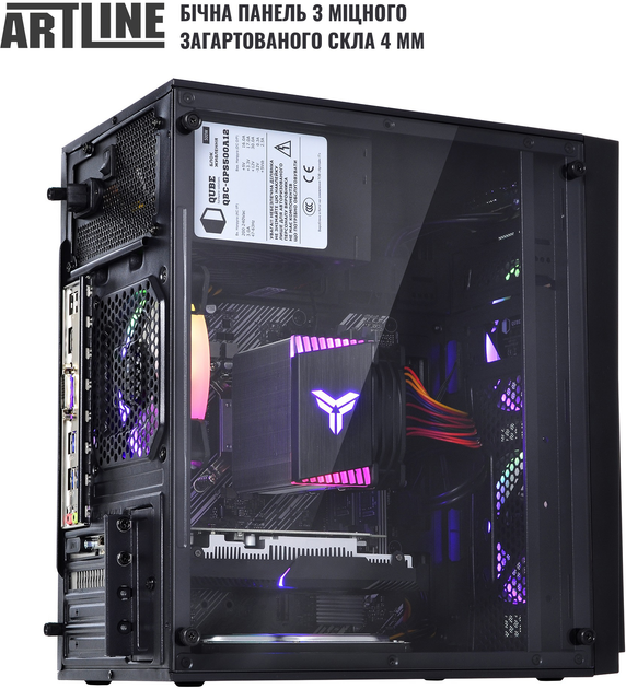 Компьютер ARTLINE Gaming X47 (X47v45) AMD Ryzen 5 5500 / 16ГБ DDR4 / HDD 1ТБ + SSD 480ГБ / nVidia GeForce RTX 3060 12 ГБ - изображение 4