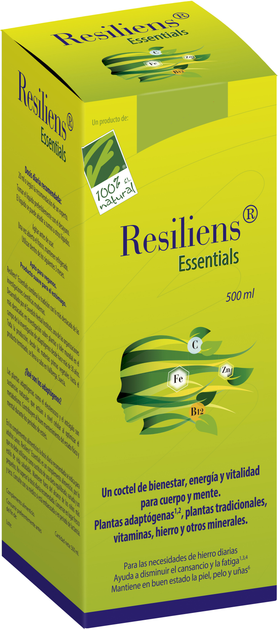 Suplement diety 100% Natural Resiliens Essentials 500 ml (8437019352172) - obraz 1