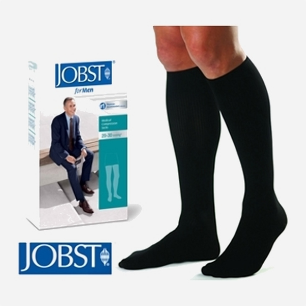 Pończochy uciskowe Jobst Normal Socks Black Size S (8470003360999) - obraz 1
