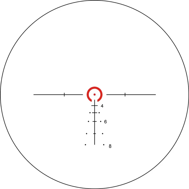 Оптичний приціл XD Precision Black-C.Q.B F2 1-6x24 сітка BDC (121031) - зображення 2