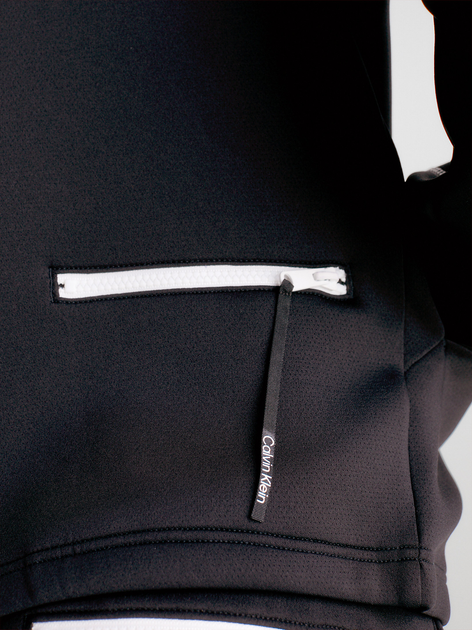 Толстовка на блискавці чоловіча Calvin Klein 00GMF3J408-BAE M Чорна (8720108331258) - зображення 4