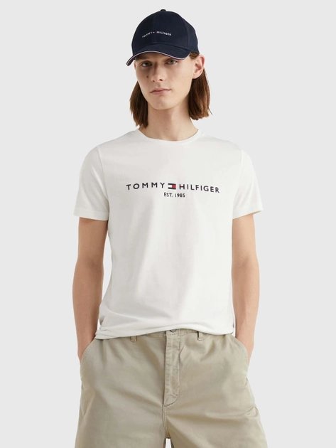 Koszulka męska basic Tommy Hilfiger MW0MW16171-118 2XL Biała (8720112573200) - obraz 1