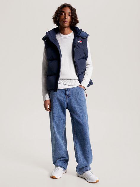 Теплий жилет чоловічий Tommy Jeans DM0DM14447-C87 XL Синій (8720641291200) - зображення 3