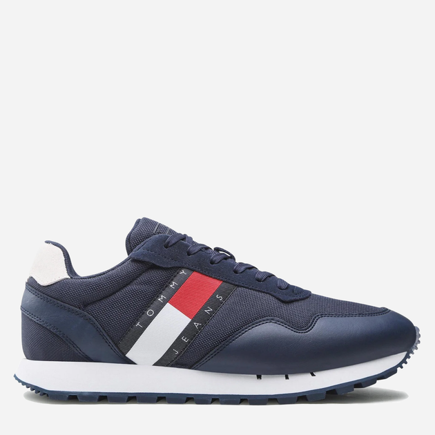 Buty sportowe na platformie do kostki męskie Tommy Hilfiger EM0EM01081-C87 42 Granatowe (8720641613804) - obraz 1