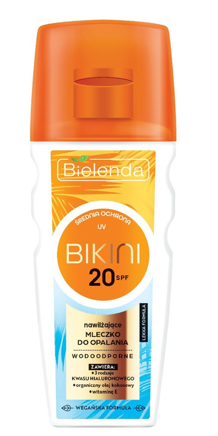 Mleczko do opalania Bielenda Bikini nawilżające SPF20 175 ml (5902169052171) - obraz 1