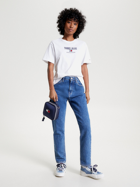Koszulka damska bawełniana Tommy Jeans DW0DW16154-YBR M Biała (8720644471845) - obraz 3