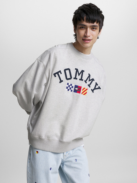 Світшот чоловічий Tommy Jeans DM0DM16816 2XL Сірий (8720644538043) - зображення 1