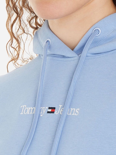 Худі жіноче Tommy Jeans DW0DW15649-C3X S Блакитне (8720644556603) - зображення 3