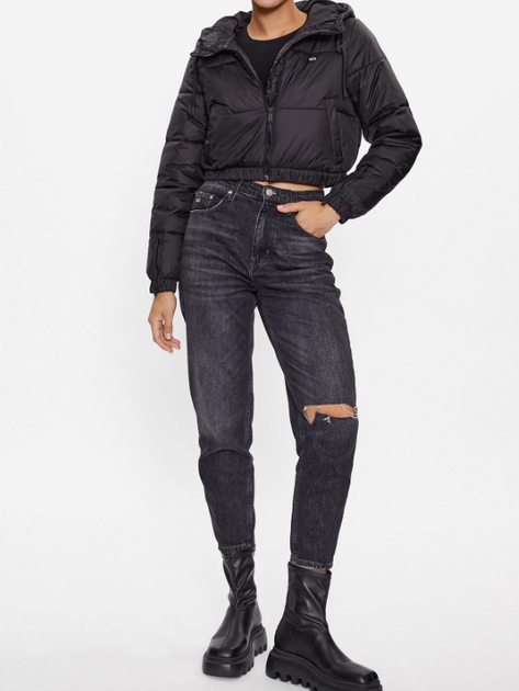 Куртка демісезонна жіноча Tommy Jeans DW0DW15964-BDS M Чорна (8720644570074) - зображення 3