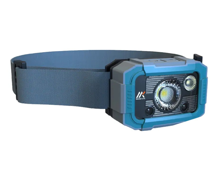Налобный фонарик с подзарядкой аккум 1500mAh-500Lm 4 режима есть датчик ...