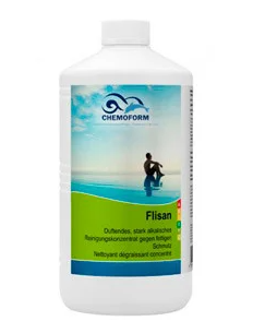 Chemoform Flisan (рідкий) 1 л — високоактивний очищувач жирових та органічних забруднень для басейнів - зображення 2