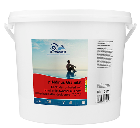 PH-Regulator Minus Chemoform (гранулят), 5 кг — препарат для зниження рівня pH у воді басейну - зображення 2
