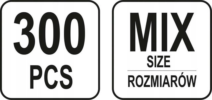 Набор гайки YATO М3-М10 300 штук YT-06772 - изображение 5