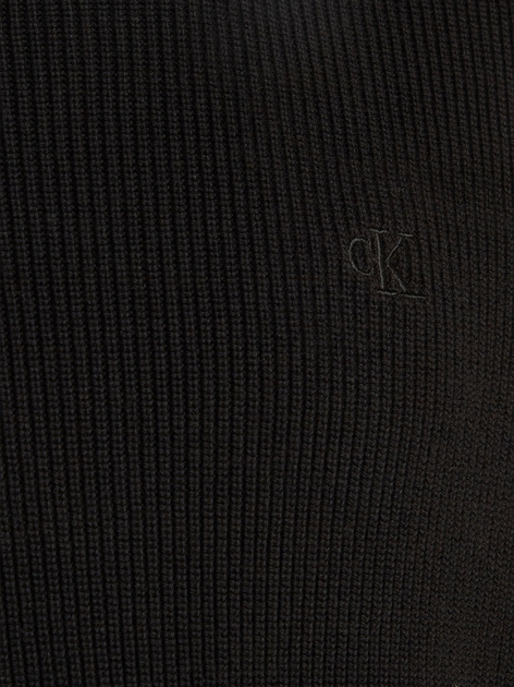 Sweter męski bawełniany Calvin Klein Jeans J323808-BEH L Czarny (8720108059060) - obraz 6