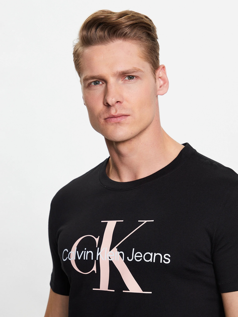 Koszulka męska Calvin Klein Jeans J320806-BEH 2XL Czarna (8720108092159) - obraz 4