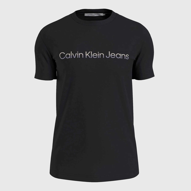 Koszulka męska Calvin Klein Jeans J322511-0GO M Czarna (8720108053617) - obraz 3