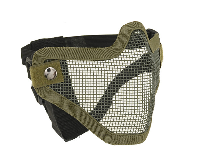Страйкбольная защитная стальная маска V.1 - Olive [CS] (для страйкбола) - изображение 2