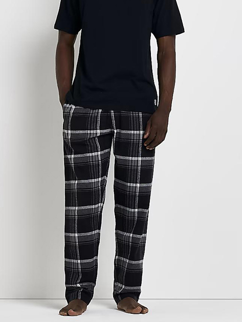 Пижамные брюки River Island мужские хлопковые XAZ413845PNPU XS Черно ...