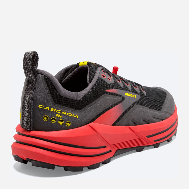 Buty do biegania męskie Brooks Cascadia 16 1103761D-035 45 (11US) 29 cm Czarne z czerwonym (195394033809) - obraz 5