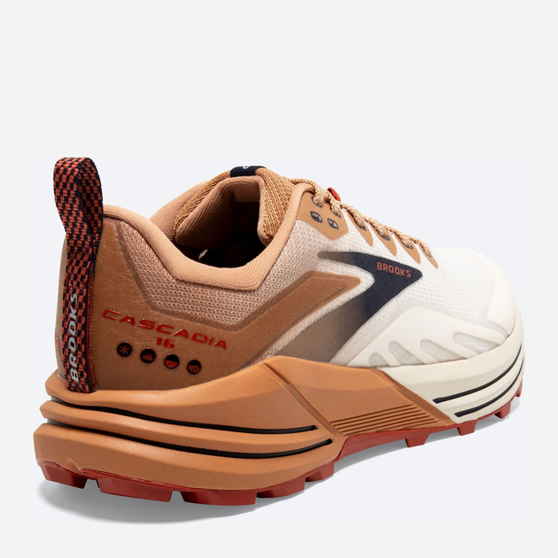 Buty do biegania męskie Brooks Cascadia 16 1103761D-173 44 (10US) 28 cm Biały/Brązowy (195394228335) - obraz 5