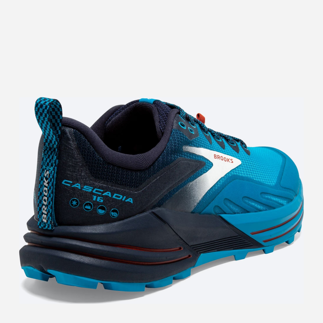 Buty do biegania męskie Brooks Cascadia 16 1103761D-490 42.5 (9US) 27 cm Niebieskie (195394228465) - obraz 5