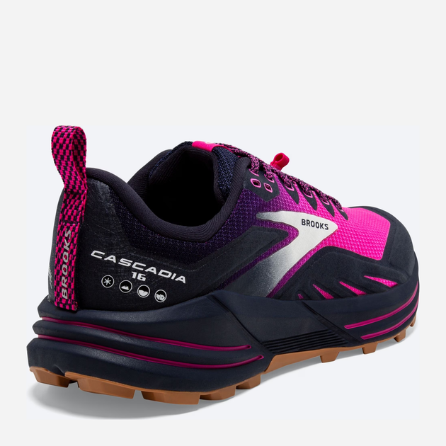 Buty do biegania damskie Brooks Cascadia 16 1203631B-425 38 (7US) 24 cm Czarny/Różowy (195394228762) - obraz 5