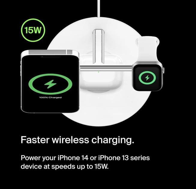 Belkin BOOST↑CHARGE™ PRO 3-in-1 Wireless Купить Док-станция Belkin BOOST↑CHARGE™ PRO 3-in-1 Black