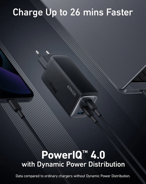 Зарядное устройство Anker 737 Charger GaNPrime 120W Black