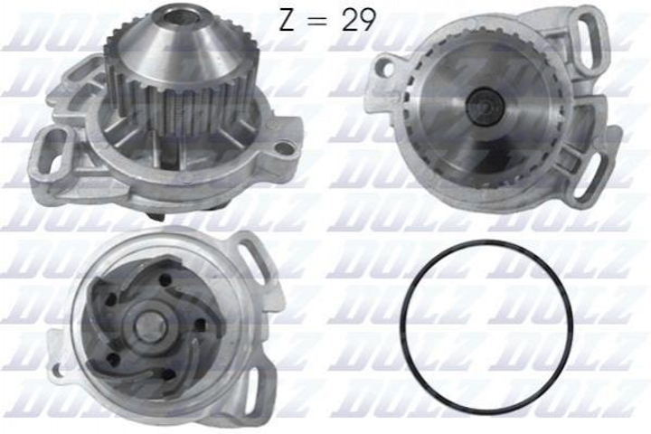 Водяной насос DOLZ A158 Audi 100, 80 034121004, 034121004A, 034121004V - изображение 1