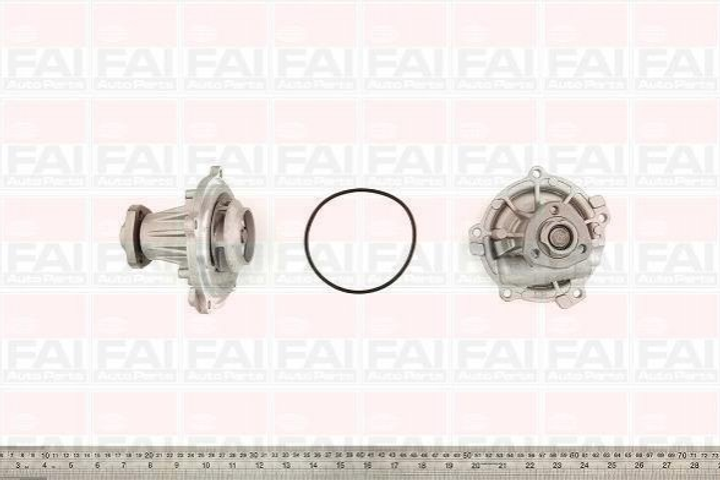 Водяний насос Fischer Automotive One (FA1) WP6104 Volkswagen Sharan, Polo, Golf, Caddy, Vento, Passat; Audi A6, A4, 80; Skoda Felicia; Seat Cordoba, Ibiza, Toledo, Leon 028121004V, 028121004X, 28121004 - зображення 1