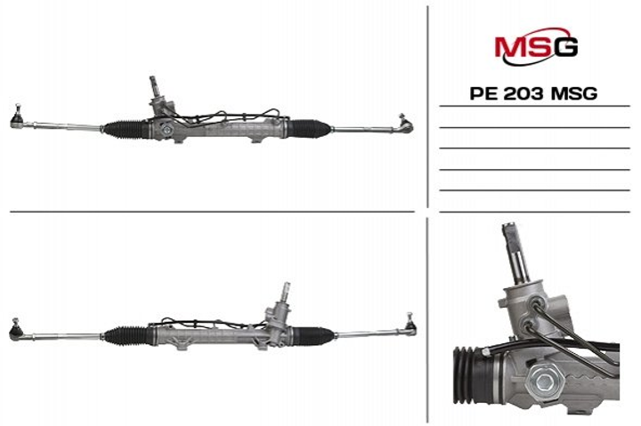 Рулевая рейка и крепление MSG PE203 Peugeot 206 4000KC, 4000JZ, 4000HF - изображение 1