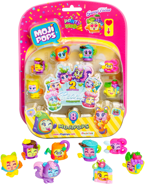 Figurki Magic Box Mojipops Party Pearl Surprise 8 Pack (8431618011676) - obraz 2