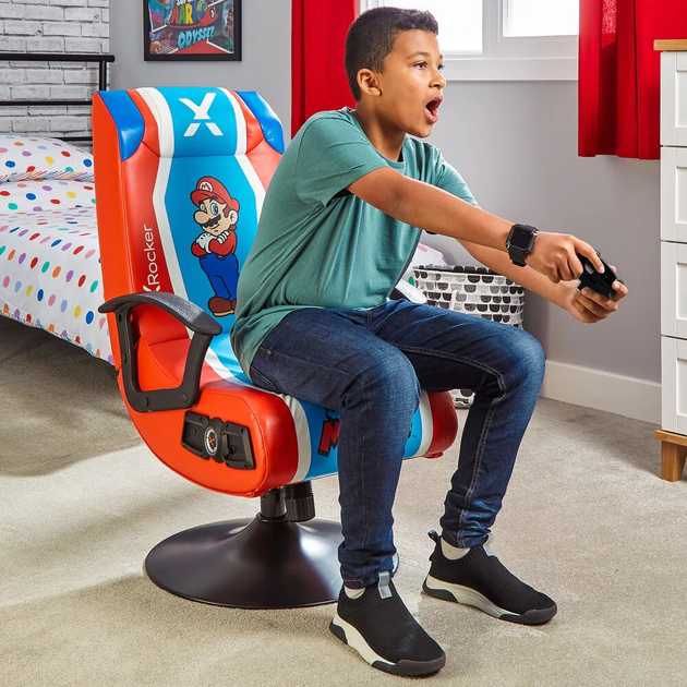 Крісло для геймерів X Rocker Nintendo Mario Joy (0094338201086) - зображення 6