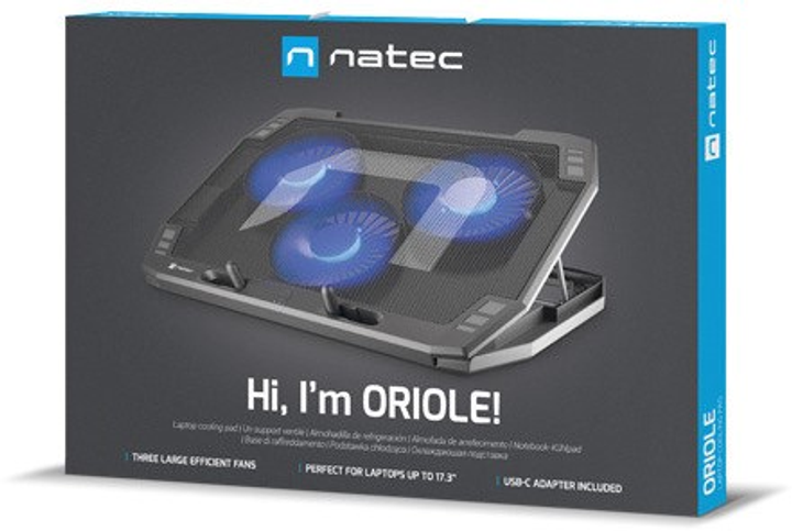 Podstawka chłodząca Natec Oriole Black (NPL-1926) - obraz 6