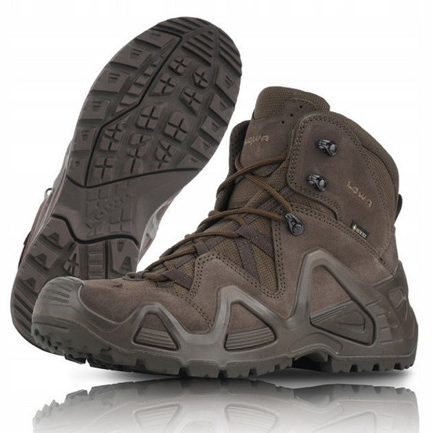 Ботинки тактические Lowa Zephyr GTX mid TF Dark Brown (коричневый) UK 8/EU 42 - изображение 1