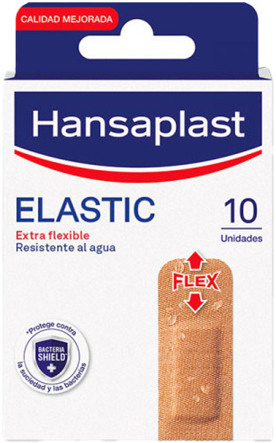 Пластирі від мозолів Hansaplast Elastic Adhesive Dressing 7.2 x 2.2 см 10 шт (4005800280627) - зображення 1