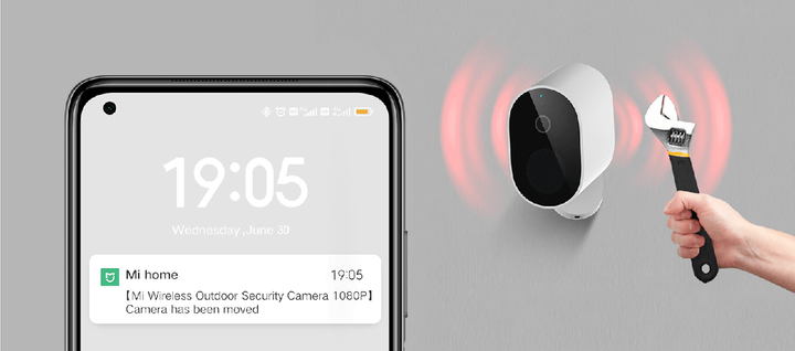 Дополнительный модуль для Mi Wireless Outdoor Security Cam 1080p (MWC14) сама камера - изображение 2