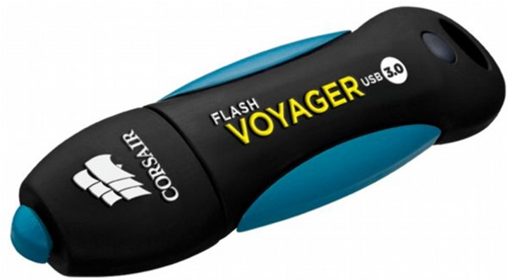 Флеш пам'ять Corsair Flash Voyager 32GB USB 3.0 Black/Blue (843591047302) - зображення 2