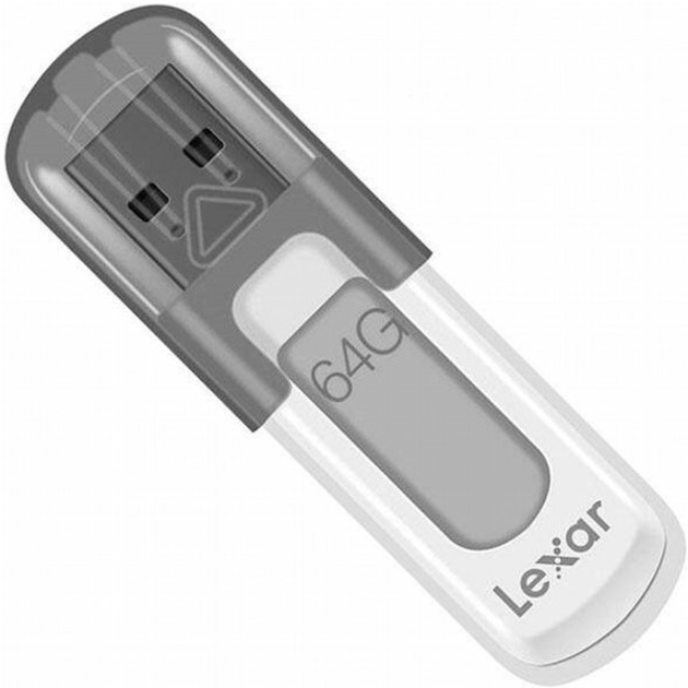 Флеш пам'ять Lexar JumpDrive V100 64GB USB 3.0 Grey (843367119547) - зображення 1